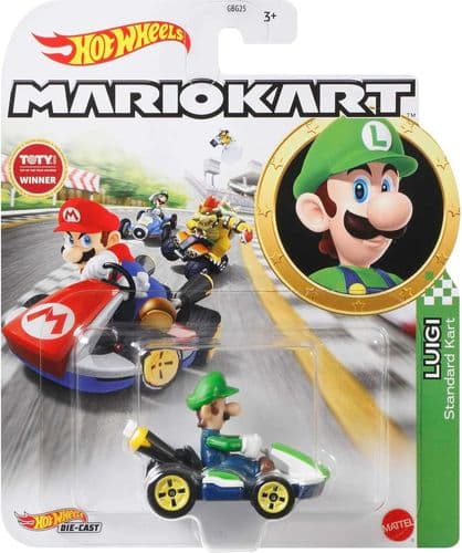 Hot Wheels Mario Kart Luigi Car