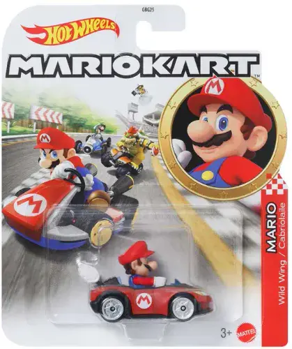 Hot Wheels Mario Kart Mario Wild Wing Car