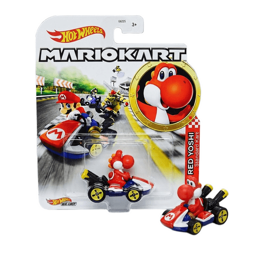 hot wheels mario kart red yoshi