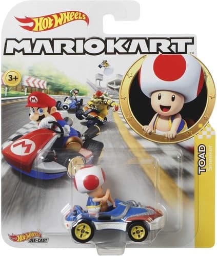 Hot Wheels Mario Kart Toad Sneeker Car