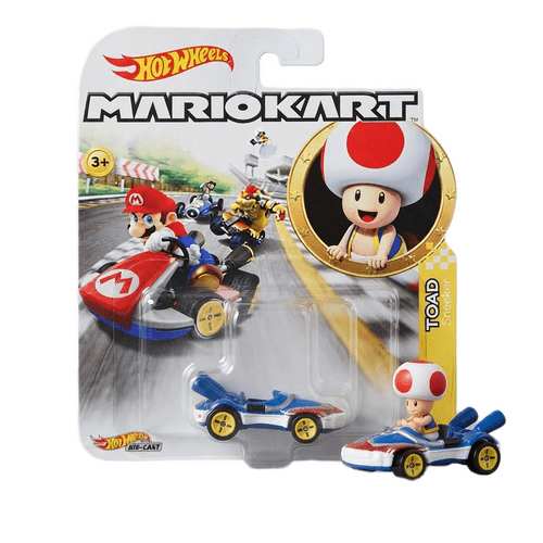 Hot Wheels Mario Kart Toad Sneeker Car