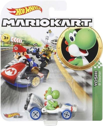 Hot Wheels Mario Kart Yoshi B-Dasher Car