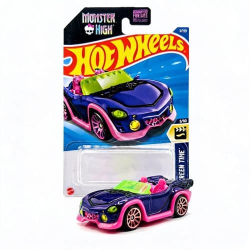 Hot Wheels Monster High Ghoul Mobile Car.