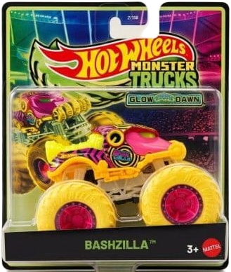 Hot Wheels Monster Truck Glow in the Dark Bashzilla