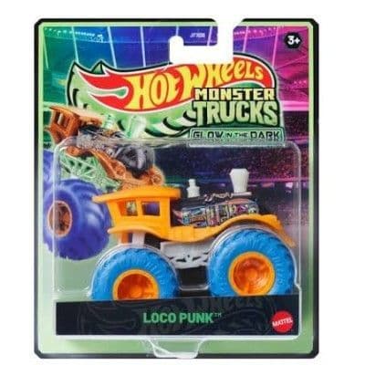Hot Wheels Monster Trucks Glow in The Dark Loco Punk