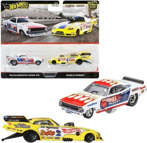 Hot Wheels Premium 2-Pack '72 Plymouth Cuda FC/Rob N' Pinks