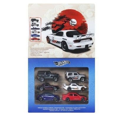 Hot Wheels Silver Series Die-Cast Vehicle 6-Pack 1/64 Streets of Japan