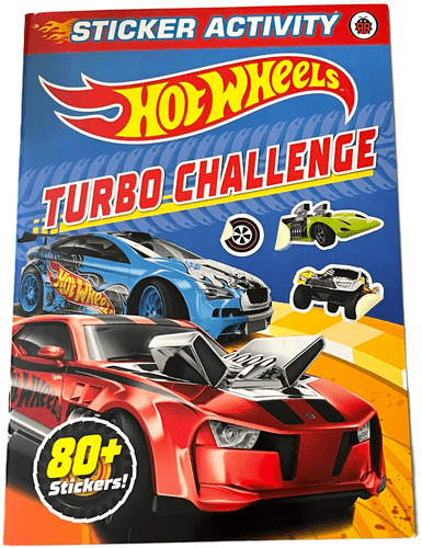 Hot Wheels Turbo Challenge Sticker Book
