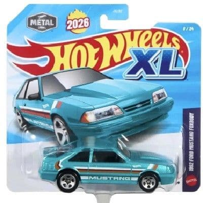 Hot Wheels XL 1992  Ford Mustang Foxbody