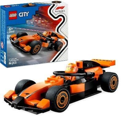 Lego City F1 Driver with McLaren Race Car Toy Playset 60442