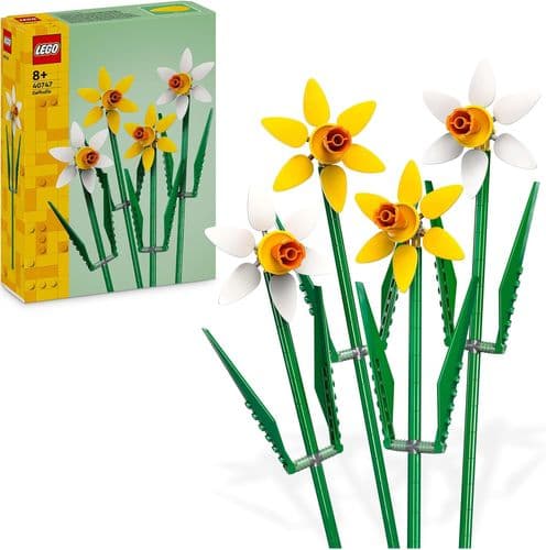 LEGO Creator Daffodils, Artificial Flowers Set for Kids