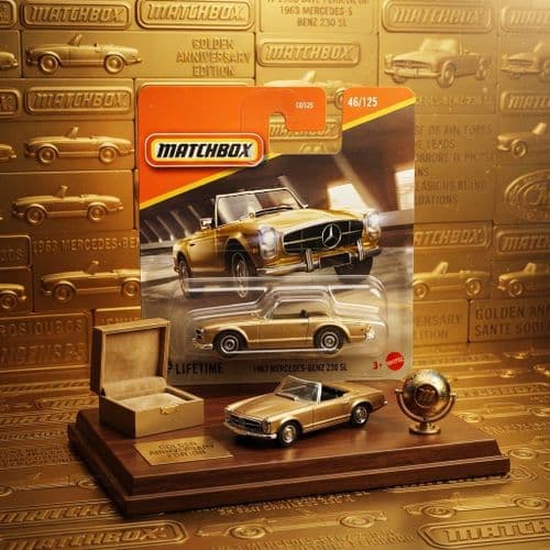 Matchbox 1963 Mercedes -Benz 230 SL Gold