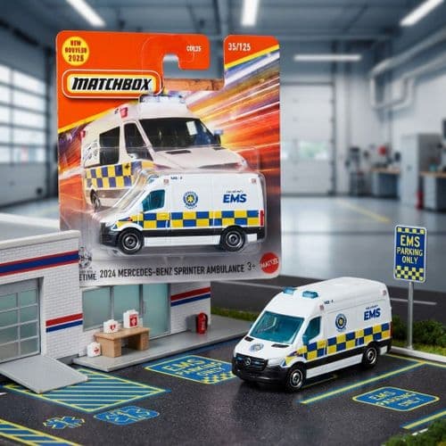 Matchbox 2024 Mercedes- Benz Sprinter Ambulance