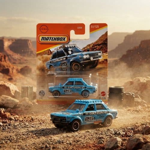 Matchbox '70 Datsun 510 Rally Car