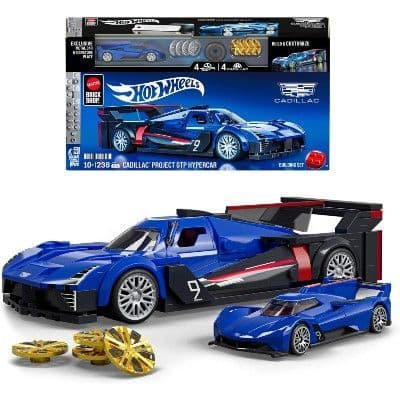 Mattel Brick Shop Hot Wheels Cadillac Project GTP Hypercar Building Set