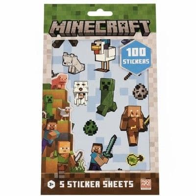 Minecraft Small Sticker Chart Minecraft 5 Sticker Sheets