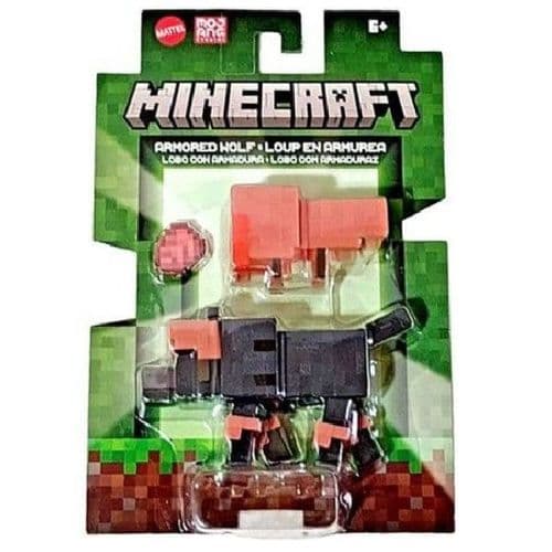 Minecraft Armored Wolf Figure