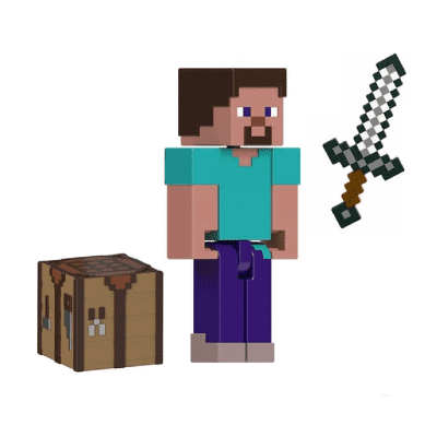 Minecraft Build A Portal 8cm Figure - Steve