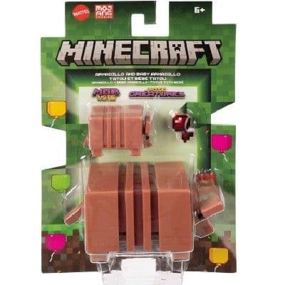 Minecraft  Set 3.25-Inch Scale  Armadillo and Baby Armadillo