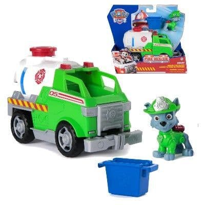 Paw Patrol Fire Rescue: Rocky Rescue Fire Tanker with Action Figure