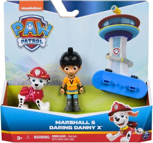 Paw Patrol Marshall and Daring Danny X Figures