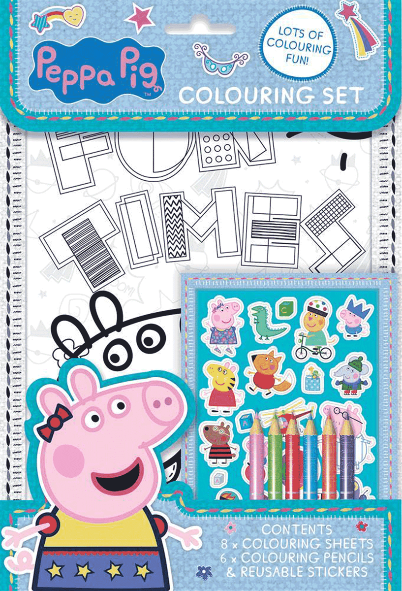 Peppa Pig Colouring Activity Set peppa-pig-colouring-activity-set