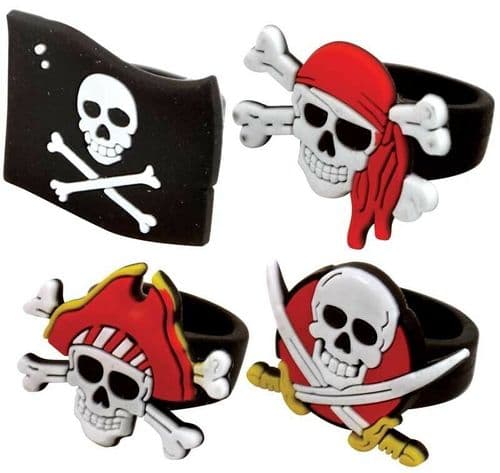Pirate Rings X4 Party Bag Fillers