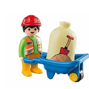 Playmobil 6961 Worker with Wheelbarrow