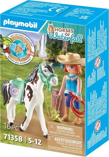 Playmobil Horses of Waterfall - Feeding Time with Ellie and Sawdust