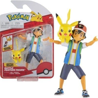 Pokémon Battle Feature Figures Ash & Pikachu 11 cm