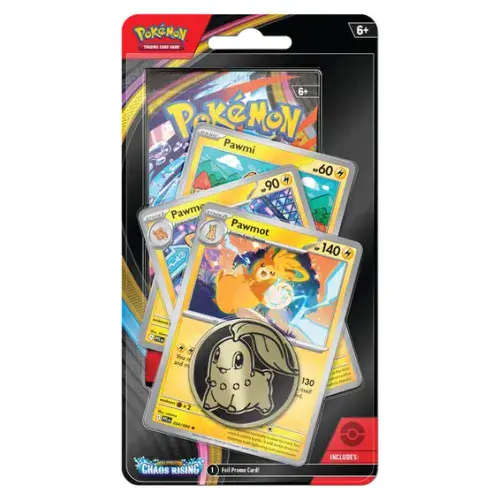 Pokémon Mega Evolution: Chaos Rising Premium Checklane Blister Pack 10 Cards & Coin