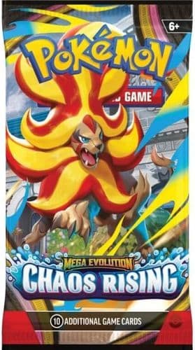Pokemon Mega Evolution Chaos Rising: Booster Pack 10 Cards