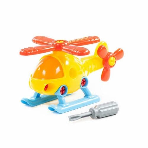 Polesie Take Apart Helicopter: Yellow