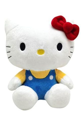 Sanrio Plush Figure Hello Kitty Classic Yellow Blue 14 cm