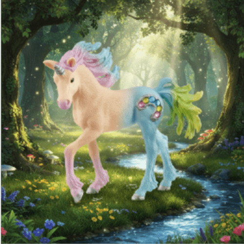 Schleich bayala Marshmallow Unicorn Foal {Free  Bayala Unicorn: Apple]