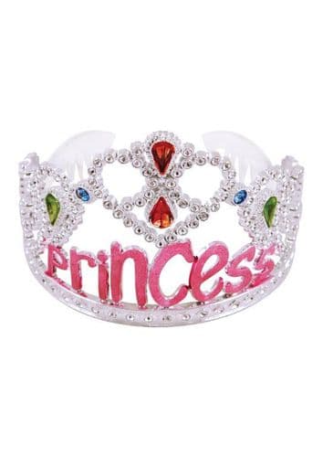 Silver & Pink Princess Tiara.
