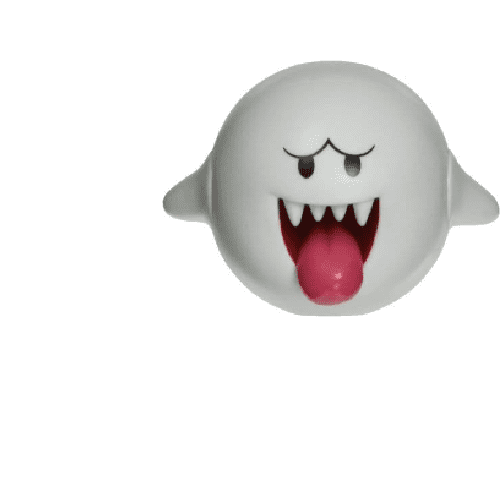 Super Mario 4- Inch Boo Figure with Coin