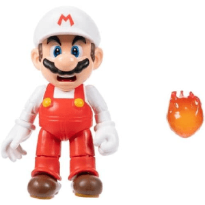 Super Mario 4-  Inch Figure Fire Mario with Fireball