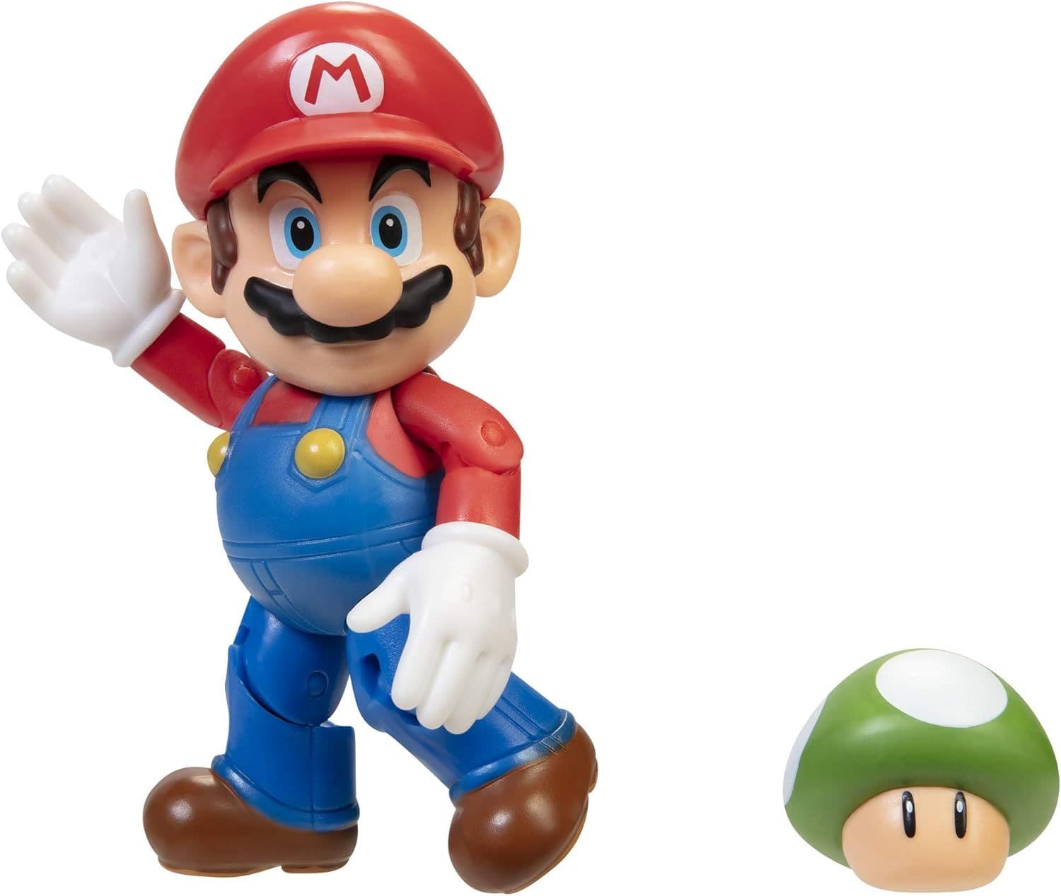 Super Mario 4-Inch Figure with 1Up Mushroom