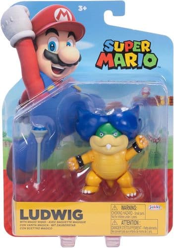 Super Mario 4- Inch Ludwig Figure with Magic Wand