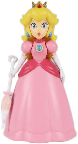 Super Mario 4- inch Princess Peach Figure with Umbrella