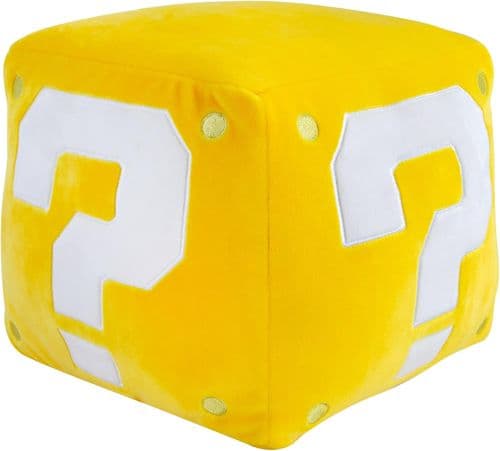 Super Mario Question Block Plush with Sound