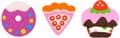 Sweet Shop Fun Erasers Pack of 6