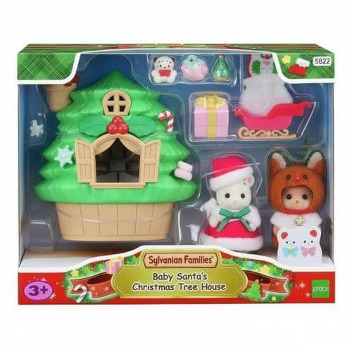 Sylvanian Families Baby Santa's Christmas Tree House