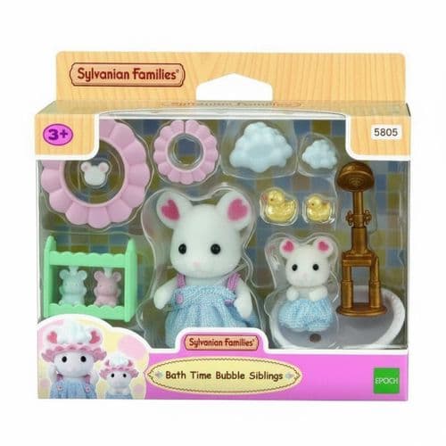 Sylvanian Families  Bath Time Bubble Siblings