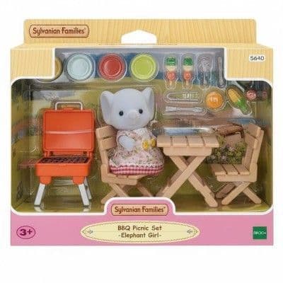 Sylvanian Families BBQ Picnic Set - Elephant Girl