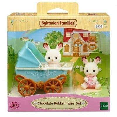 Sylvanian Families Chocolate Rabbit Twins Set