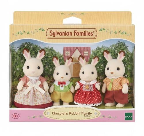 Sylvanian Families ‎Plastic Chocolate Rabbit Family
