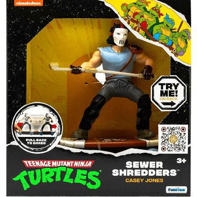 Teenage Mutant Ninja Turtles Toy, Casey Jones Sewer Shredder Pullback Skateboard