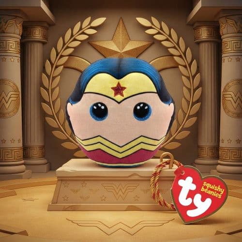 TY Wonder Woman Squishy Beanie - 14" Soft Plush Toy